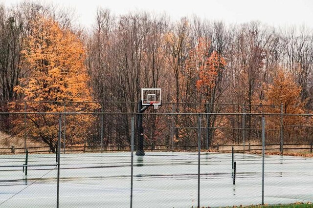 1185 Hideaway Valley Dr Unit 5, Harbor Springs, MI 49740 - view of sport court with fence and community basketball court