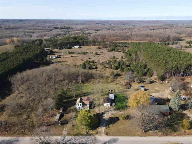 5157 Graham Rd, East Jordan, MI 49727 - drone / aerial view with a wooded view