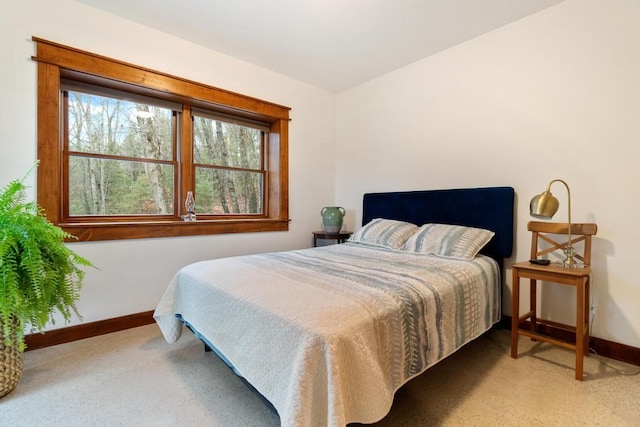 bedroom with carpet floors