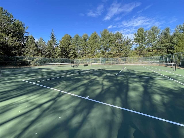 view of tennis court