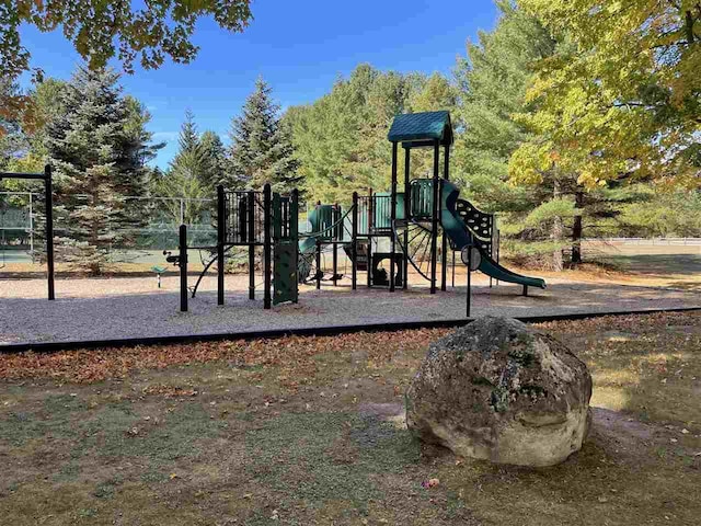 view of jungle gym