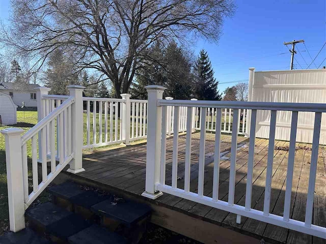 view of wooden terrace