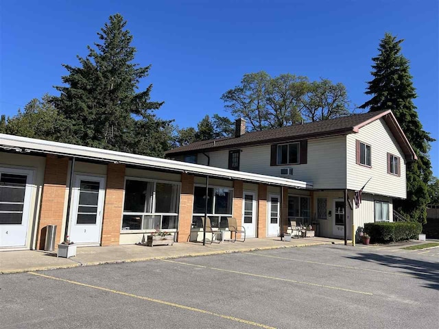 view of front of property with a patio