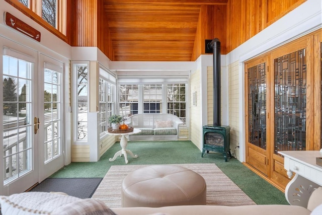 view of sunroom / solarium