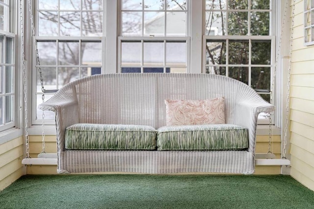 unfurnished sunroom featuring a healthy amount of sunlight