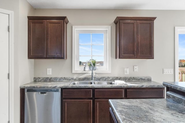 kitchen with dishwasher and sink