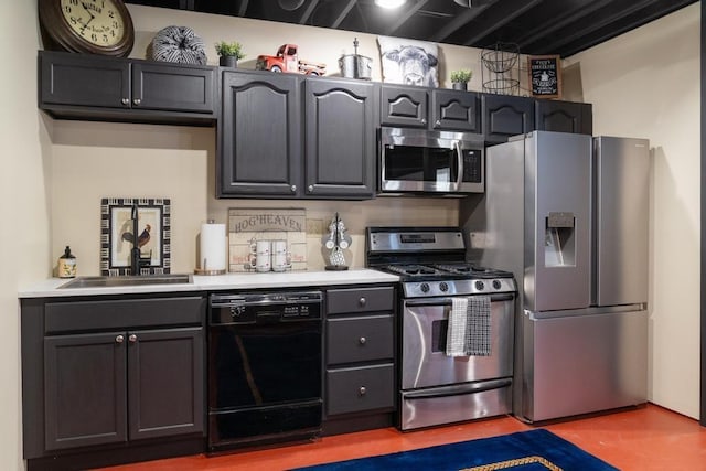 kitchen featuring sink and stainless steel appliances