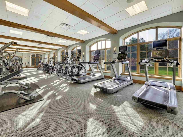 view of workout area