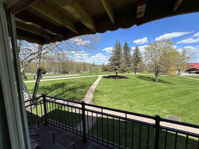 view of balcony