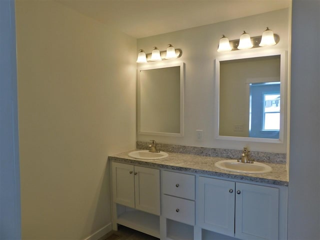 bathroom featuring vanity