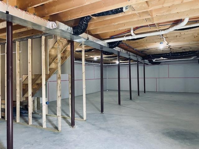 view of basement