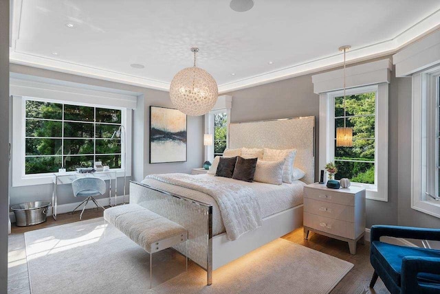 bedroom featuring hardwood / wood-style flooring