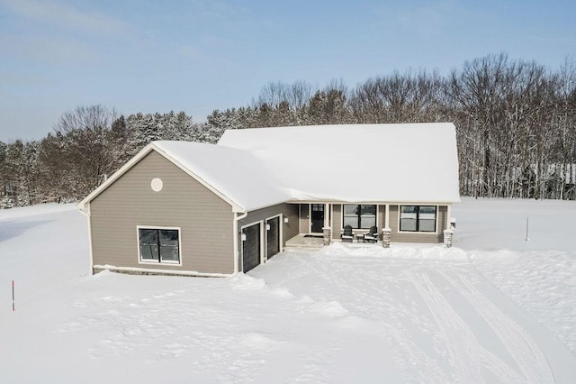 view of front of home featuring a garage