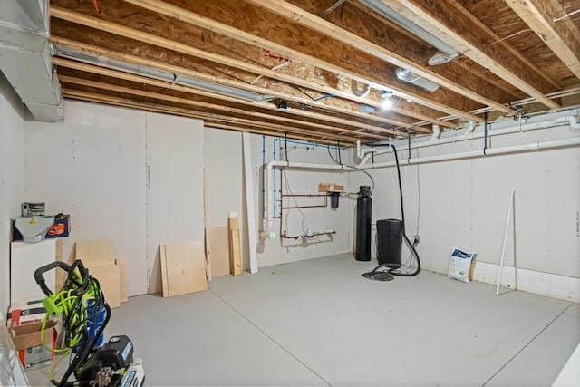 view of basement