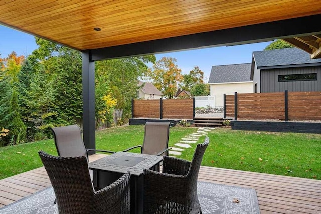 view of patio / terrace featuring a deck