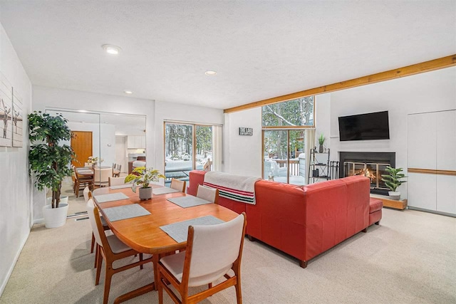 interior space featuring a textured ceiling