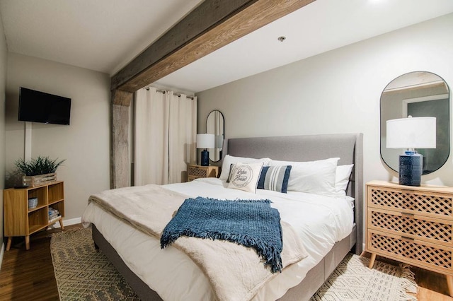 bedroom featuring hardwood / wood-style floors