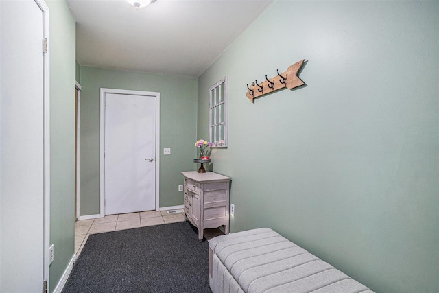 view of tiled bedroom