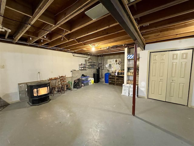 view of basement