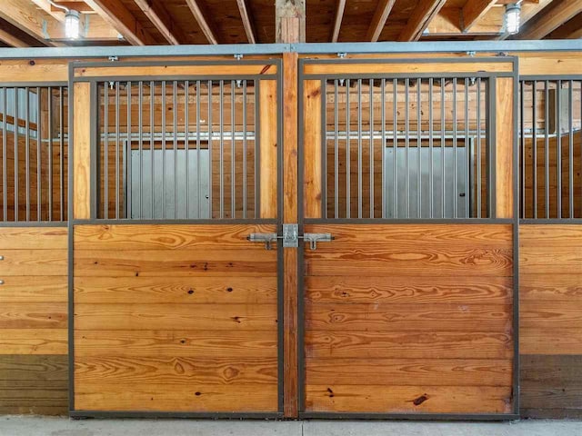 view of horse barn