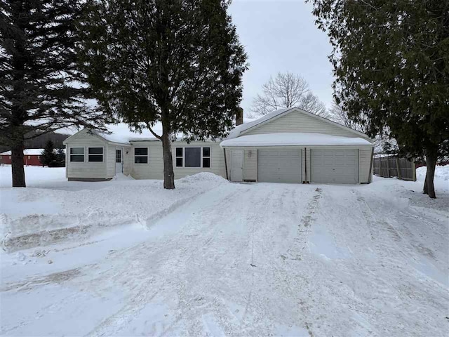 ranch-style house with a garage