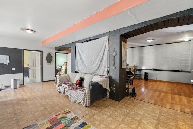 bedroom featuring light hardwood / wood-style flooring