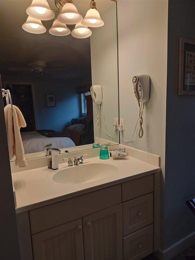 bathroom with vanity