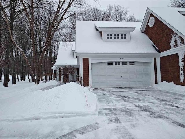 view of front of house featuring a garage