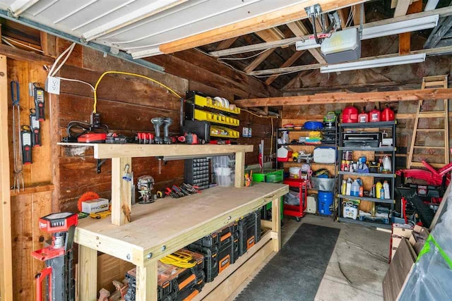 view of storage room