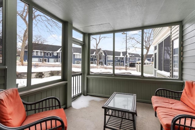 view of sunroom