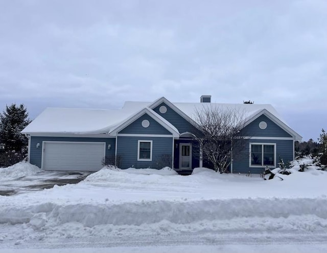 ranch-style house with a garage