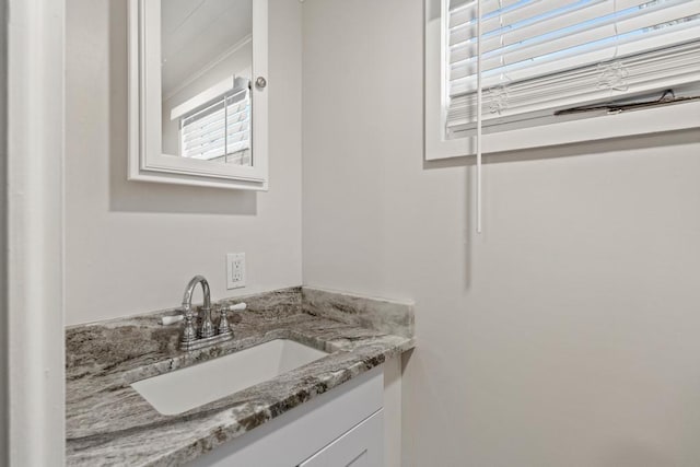 bathroom featuring vanity