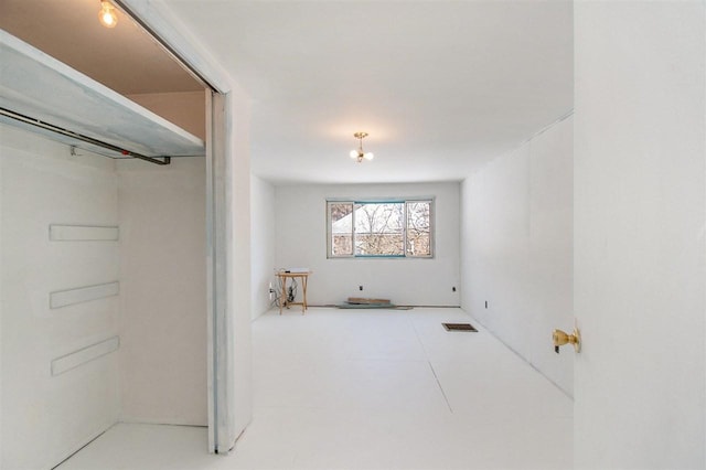 unfurnished bedroom with visible vents