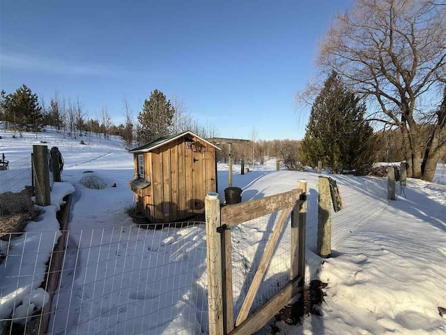 exterior space with fence