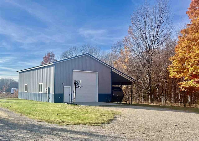 view of outbuilding featuring an outdoor structure