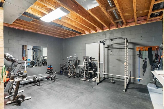 view of exercise room