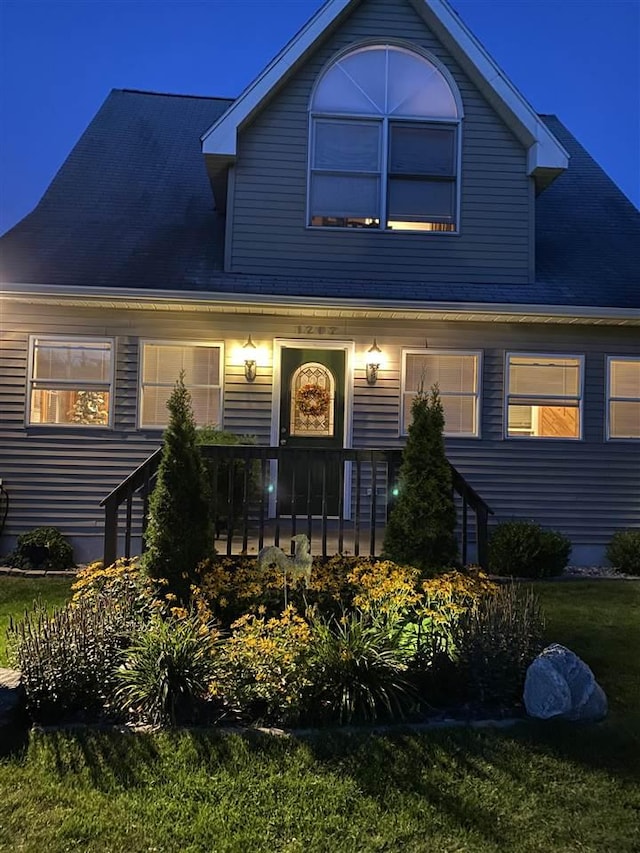 traditional home with a porch