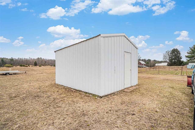 9196 NW Manley Rd, Alden, MI 49612 - view of shed featuring fence