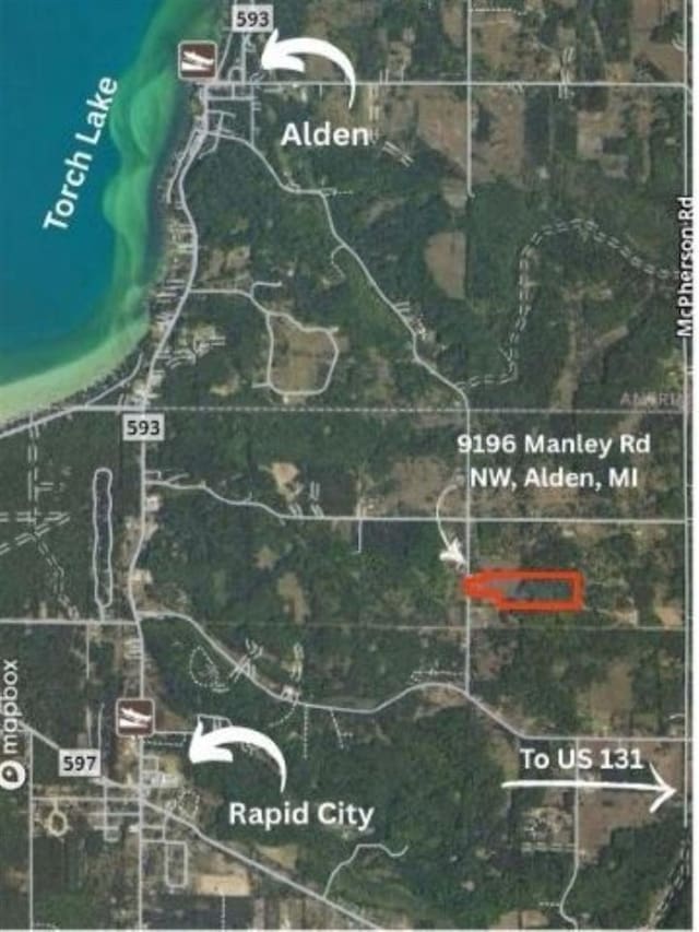 9196 NW Manley Rd, Alden, MI 49612 - map