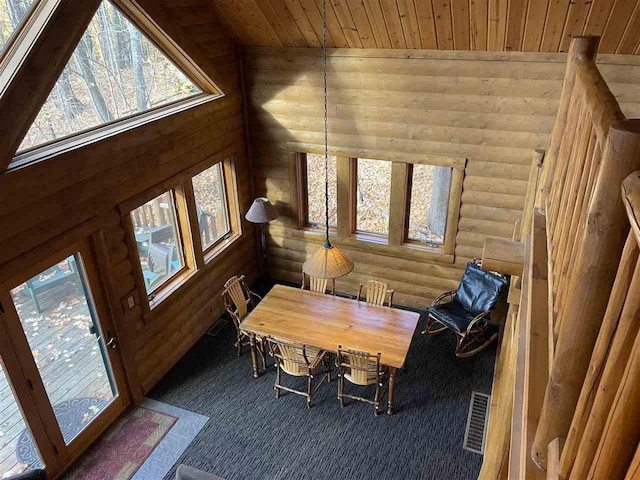sunroom / solarium with visible vents