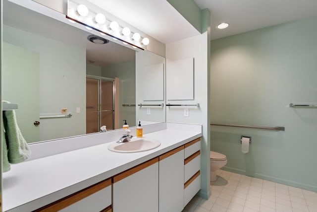 1871 Cherry Hill Ct, Harbor Springs, MI 49740 - full bathroom featuring a shower stall, toilet, and vanity