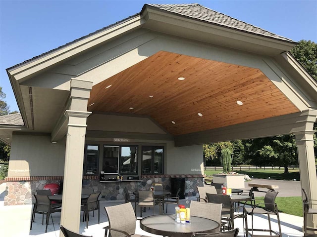 1871 Cherry Hill Ct, Harbor Springs, MI 49740 - view of patio with outdoor dining space