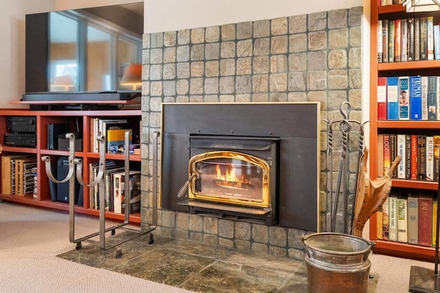 8913 Horseshoe Dr, Harbor Springs, MI 49740 - interior details with a fireplace