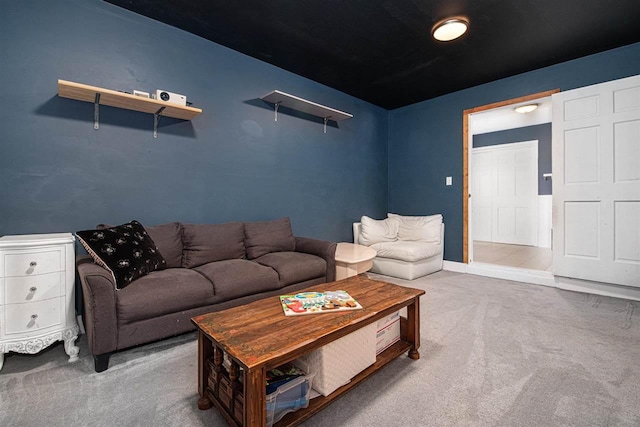 11601 Sequanota Heights Dr, Charlevoix, MI 49720 - carpeted living area with baseboards