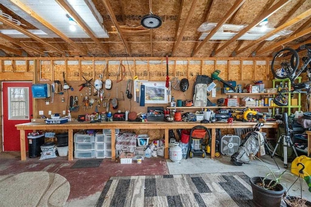 view of storage room