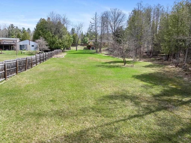 5748 Evergreen Trl, Petoskey, MI 49770 - view of yard featuring fence