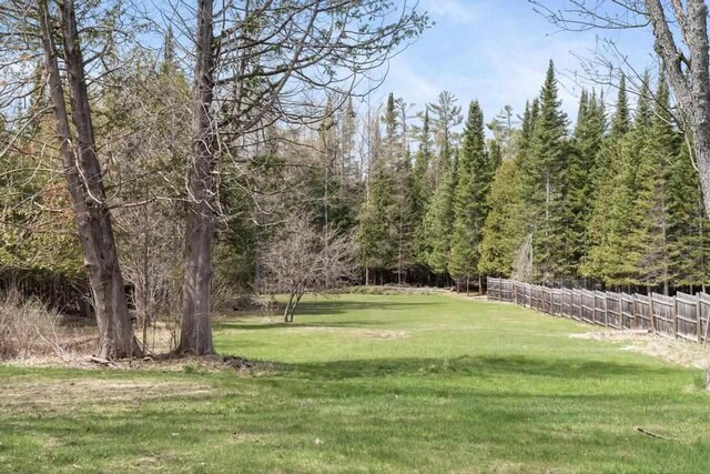 5748 Evergreen Trl, Petoskey, MI 49770 - view of yard featuring fence
