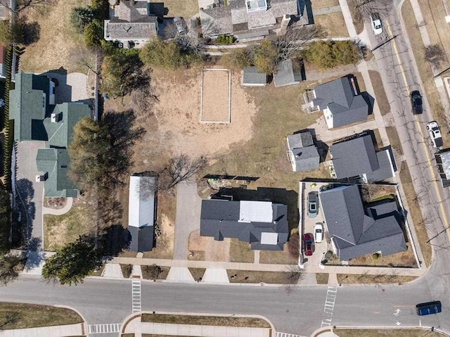 drone / aerial view featuring a residential view