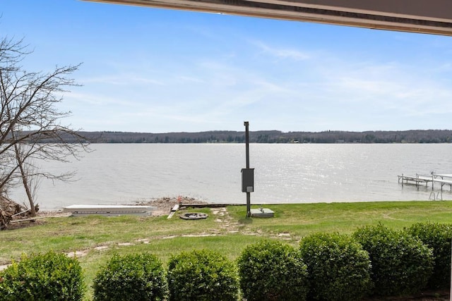 view of water feature