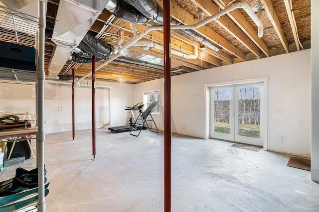 4852 Six Mile Lake Rd, Ellsworth, MI 49729 - below grade area with french doors